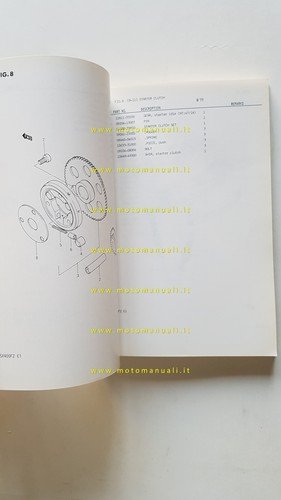 Suzuki GSX 400 FX-FZ 1982 catalogo ricambi originale
