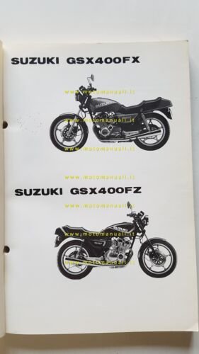 Suzuki GSX 400 FX-FZ 1982 catalogo ricambi originale