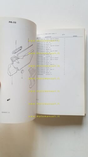 Suzuki GSX 400 FX-FZ 1982 catalogo ricambi originale