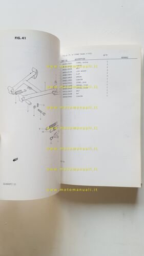 Suzuki GSX 400 FX-FZ 1982 catalogo ricambi originale