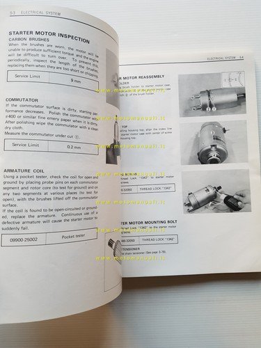 SUZUKI GSX 550 1983 manuale officina originale TESTO INGLESE