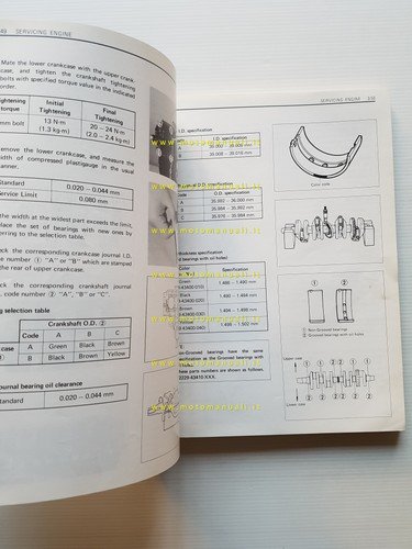 SUZUKI GSX 550 1983 manuale officina originale TESTO INGLESE