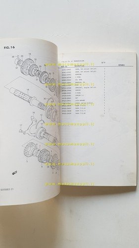 Suzuki GSX 550 ED-ESD 1983 catalogo ricambi originale