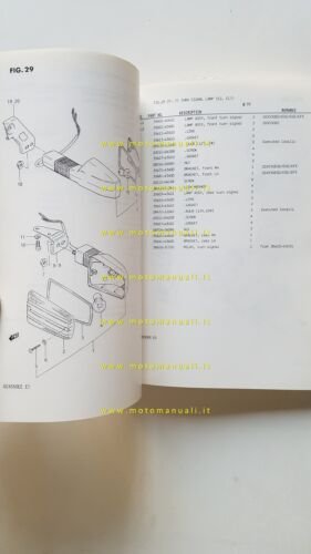 Suzuki GSX 550 ED-ESD-EE-ESE-EFE 1983-11 catalogo ricambi originale