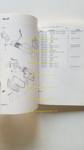 Suzuki GSX 550 ED-ESD-EE-ESE-EFE 1983-11 catalogo ricambi originale