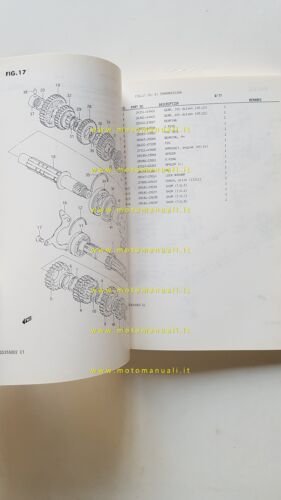 Suzuki GSX 550 ED-ESD-EE-ESE-EFE 1983-11 catalogo ricambi originale