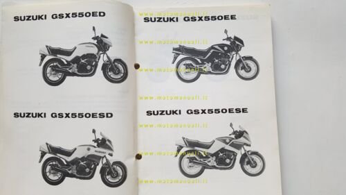 Suzuki GSX 550 ED-ESD-EE-ESE-EFE 1983-11 catalogo ricambi originale