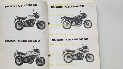Suzuki GSX 550 ED-ESD-EE-ESE-EFE 1983-11 catalogo ricambi originale