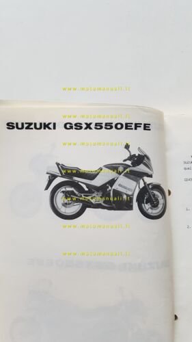 Suzuki GSX 550 ED-ESD-EE-ESE-EFE 1983-11 catalogo ricambi originale