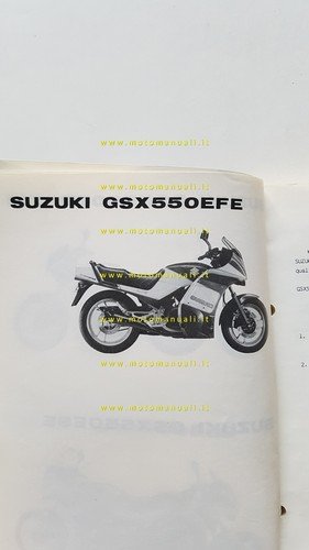 Suzuki GSX 550 ED-ESD-EE-ESE-EFE 1983-11 catalogo ricambi originale