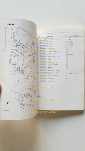 Suzuki GSX 550 ED-ESD-EE-ESE-EFE 1983-11 catalogo ricambi originale