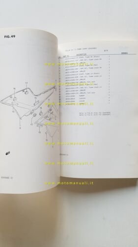 Suzuki GSX 550 ED-ESD-EE-ESE-EFE 1983-11 catalogo ricambi originale