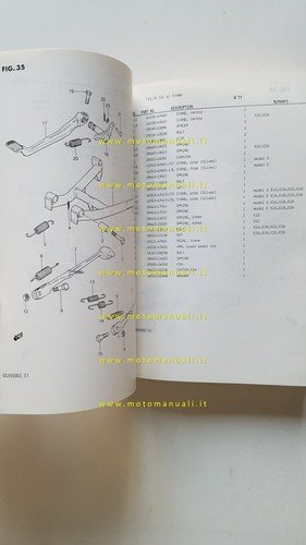 Suzuki GSX 550 ED-ESD-EE-ESE-EFE 1983-11 catalogo ricambi originale