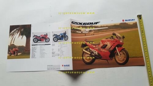 Suzuki GSX 600 F 1991 depliant INGLESE originale moto brochure
