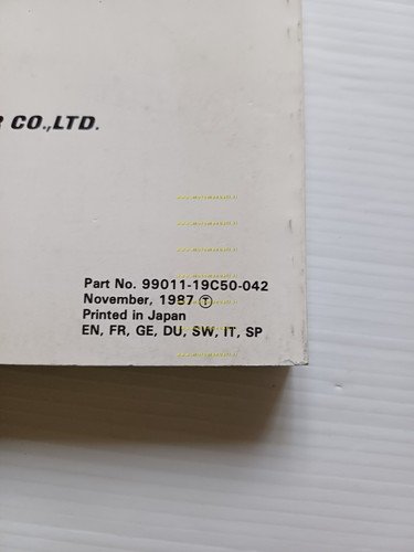 Suzuki GSX 600 F Katana 1987-88 manuale uso manutenzione italiano …