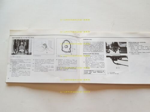 Suzuki GSX 750 1979 manuale uso manutenzione originale italiano