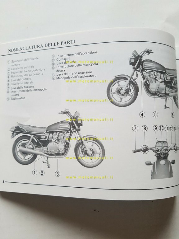 Suzuki GSX 750 1980 manuale uso manutenzione ITALIANO originale moto