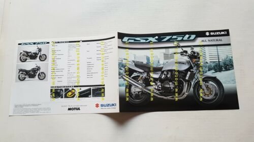 SUZUKI GSX 750 1998 depliant ITALIANO moto originale brochure