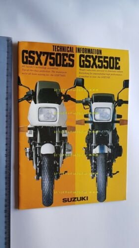 Suzuki GSX 750 ES -550 E 1985 opuscolo presentazione cartella …