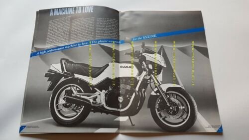 Suzuki GSX 750 ES -550 E 1985 opuscolo presentazione cartella …