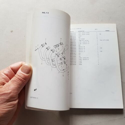 Suzuki GSX 750 ESD 1983 catalogo ricambi originale spare parts …