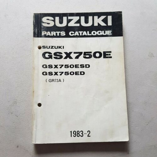 Suzuki GSX 750 ESD-ED 1983 catalogo ricambi originale spare parts …