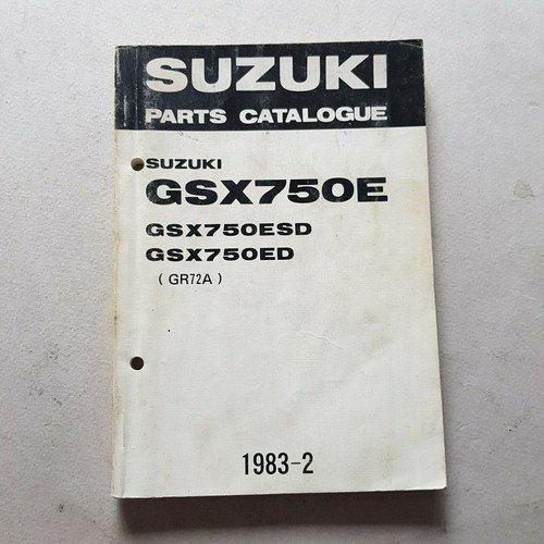 Suzuki GSX 750 ESD-ED 1983 catalogo ricambi originale spare parts …