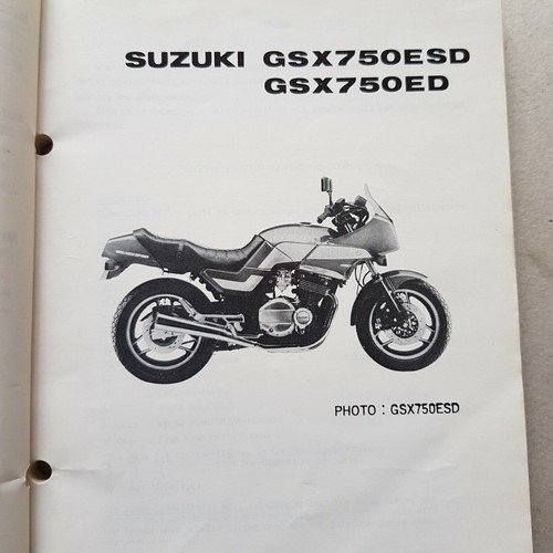 Suzuki GSX 750 ESD-ED 1983 catalogo ricambi originale spare parts …