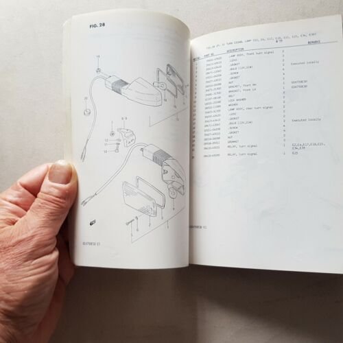 Suzuki GSX 750 ESD-ED 1983 catalogo ricambi originale spare parts …