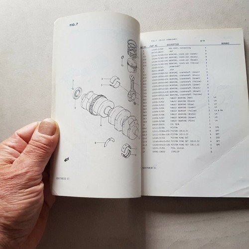 Suzuki GSX 750 ESD-ED 1983 catalogo ricambi originale spare parts …