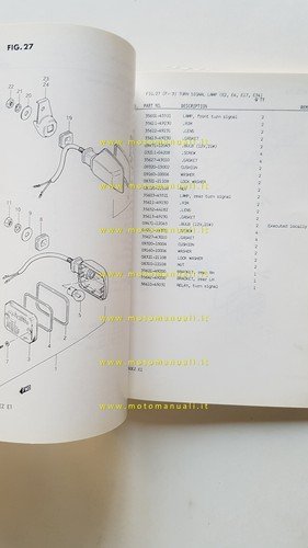 Suzuki GSX 750 EZ 1981-82 catalogo ricambi originale