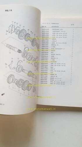 Suzuki GSX 750 EZ 1981-82 catalogo ricambi originale