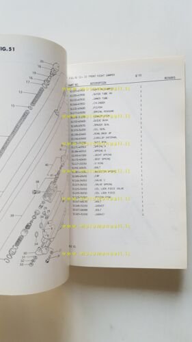 Suzuki GSX 750 EZ 1981-82 catalogo ricambi originale
