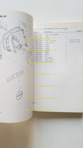 Suzuki GSX 750 EZ 1981-82 catalogo ricambi originale