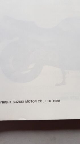 SUZUKI GSX 750 F 1988 manuale officina originale workshop manual