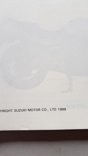 SUZUKI GSX 750 F 1988 manuale officina originale workshop manual