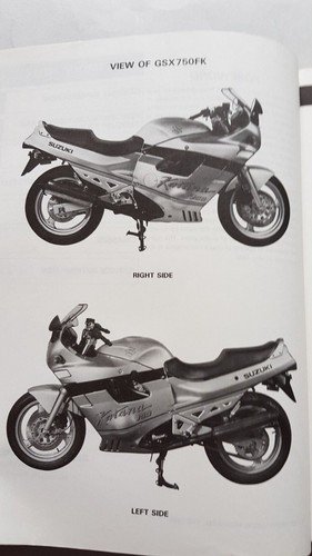 SUZUKI GSX 750 F 1988 manuale officina originale workshop manual