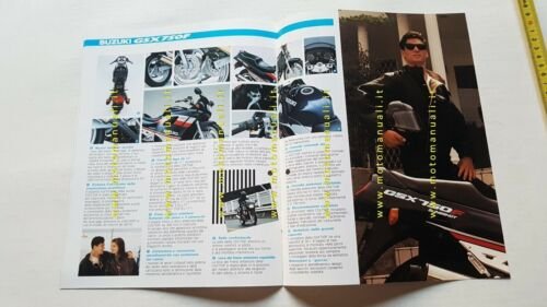 SUZUKI GSX 750 F 1989 depliant ITALIANO moto originale brochure