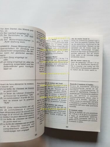 SUZUKI GSX 750 F 1990 manuale uso manutenzione ITALIANO libretto …