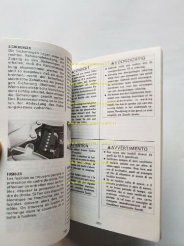 SUZUKI GSX 750 F 1990 manuale uso manutenzione ITALIANO libretto …