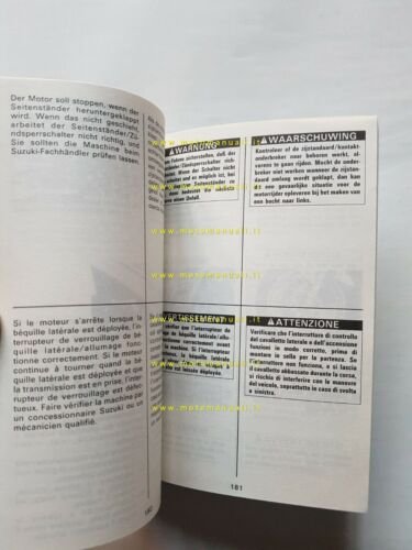 SUZUKI GSX 750 F 1990 manuale uso manutenzione ITALIANO libretto …