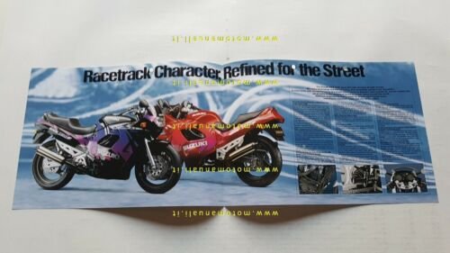 SUZUKI GSX 750 F 1991 depliant INGLESE moto originale brochure
