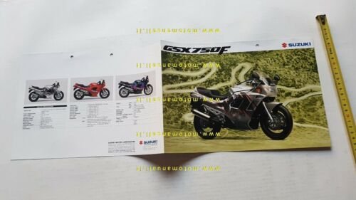 SUZUKI GSX 750 F 1991 depliant INGLESE moto originale brochure