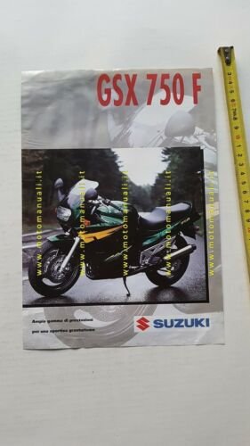 SUZUKI GSX 750 F 1995 depliant italiano moto originale brochure