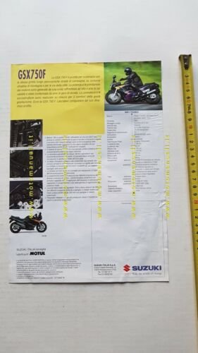 SUZUKI GSX 750 F 1995 depliant italiano moto originale brochure