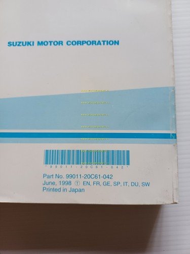 SUZUKI GSX 750 F 1998 manuale uso manutenzione libretto ITALIANO …