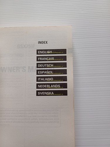 SUZUKI GSX 750 F 1998 manuale uso manutenzione libretto ITALIANO …