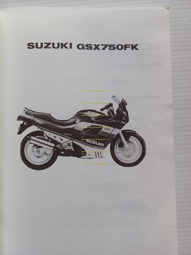 Suzuki GSX 750 FK 1988-89 catalogo ricambi originale