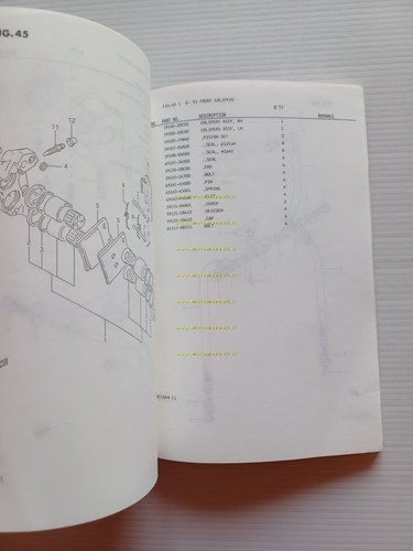 Suzuki GSX 750 FK 1988-89 catalogo ricambi originale