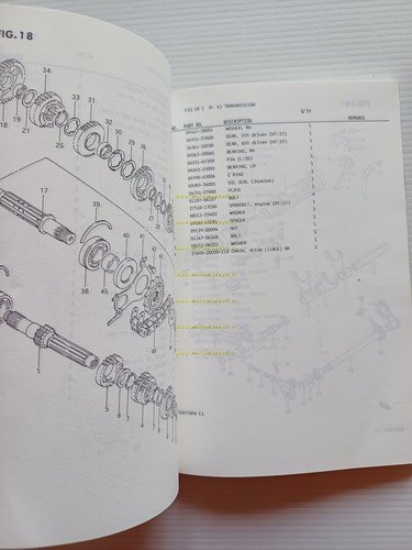 Suzuki GSX 750 FK 1988-89 catalogo ricambi originale
